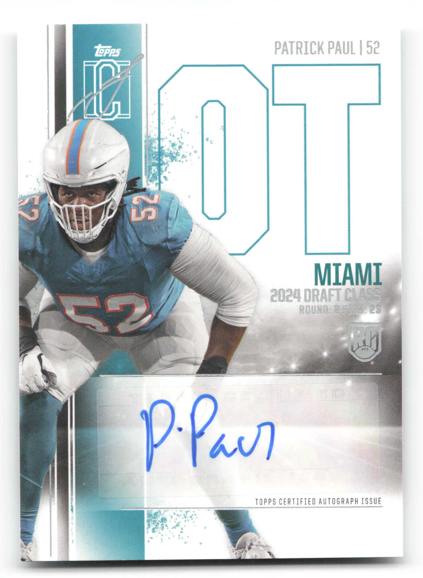Patrick Paul - #RCA-PP - 2024 Topps Signature Class - Topps