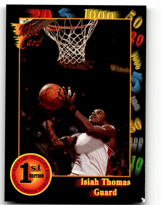 1991-92 Wild Card #7a Isiah Thomas Thomas