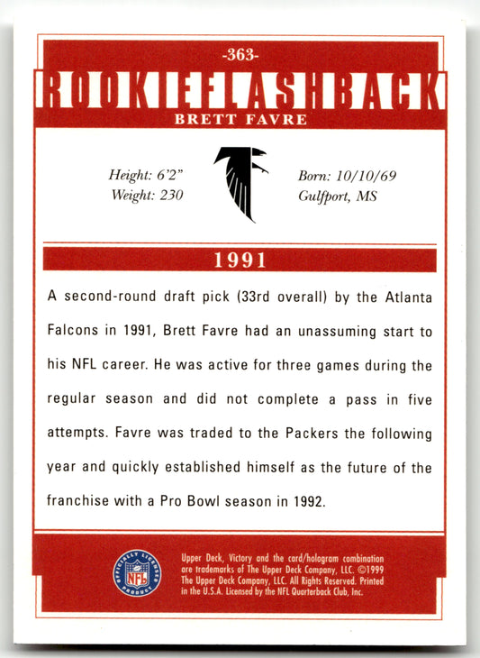 1999 Upper Deck Victory #363 Brett Favre