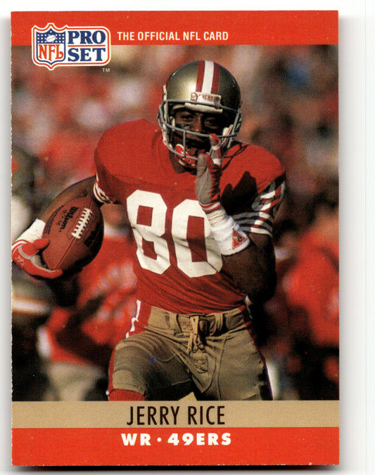 Jerry Rice - #295 - 1990 Pro Set FACT Cincinnati -