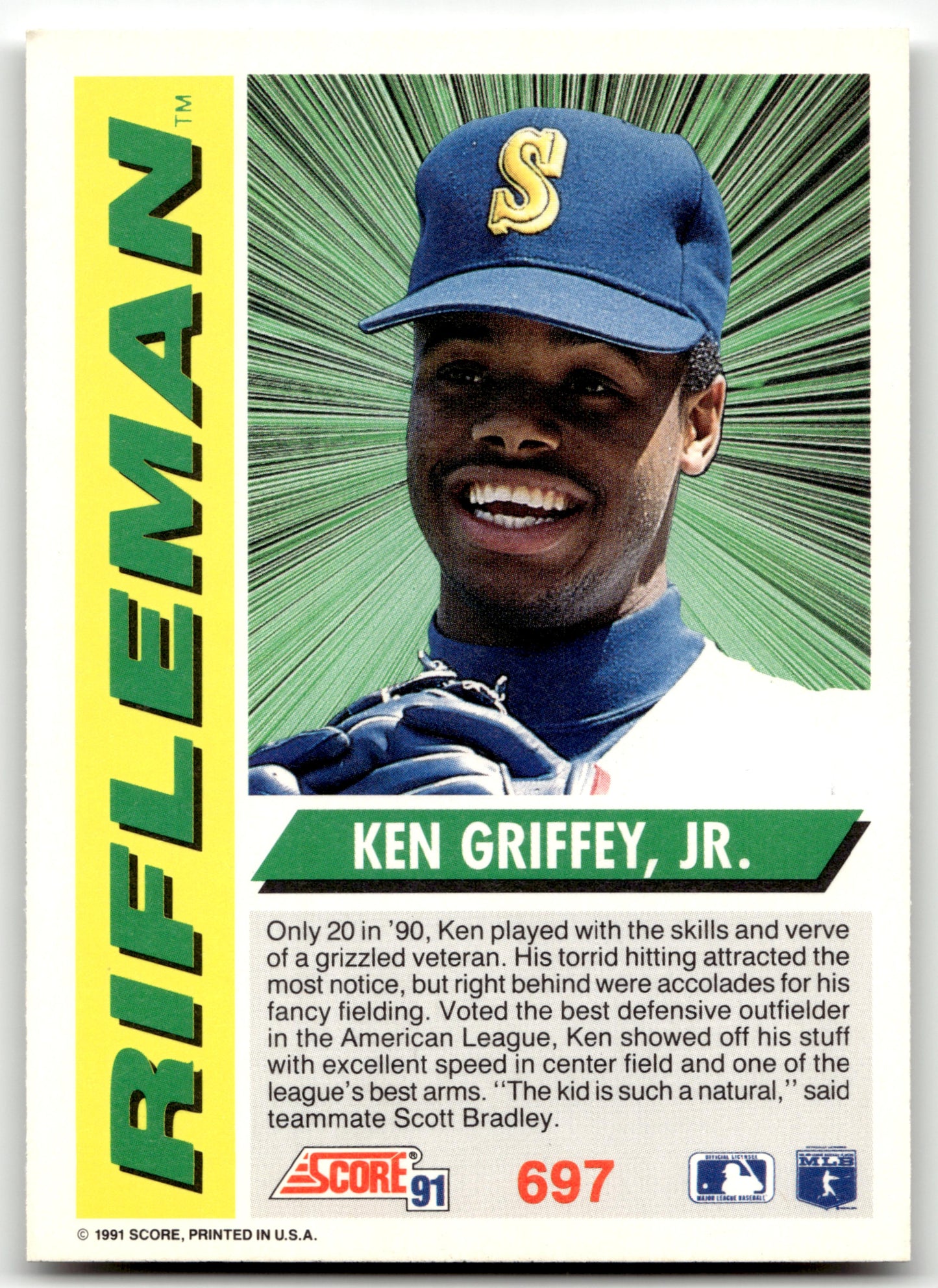 Ken Griffey, Jr. - #697 - 1991 Score - Score