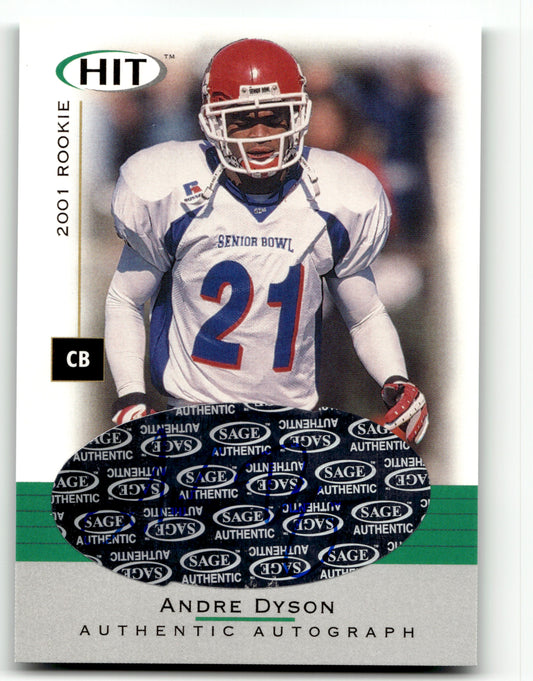Andre Dyson - #A21 - 2001 SAGE HIT - Sage