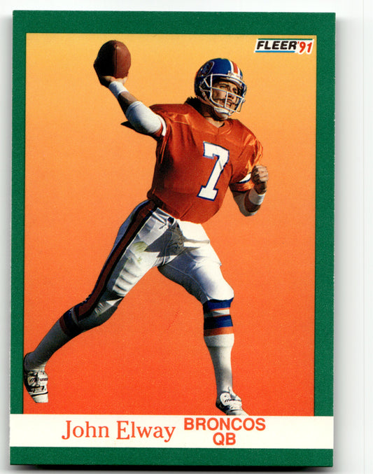 John Elway - #45 - 1991 Fleer - Fleer