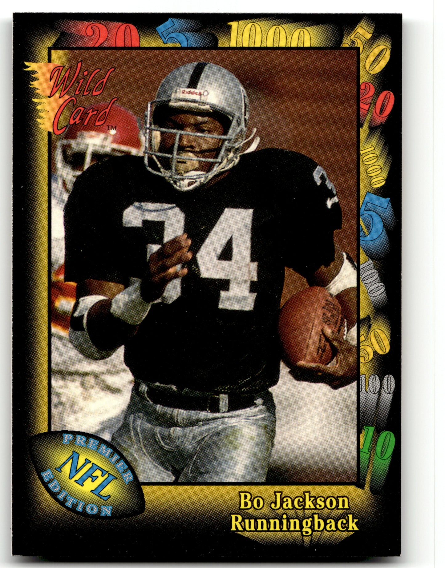 Bo Jackson - #108 - 1991 Wild Card -