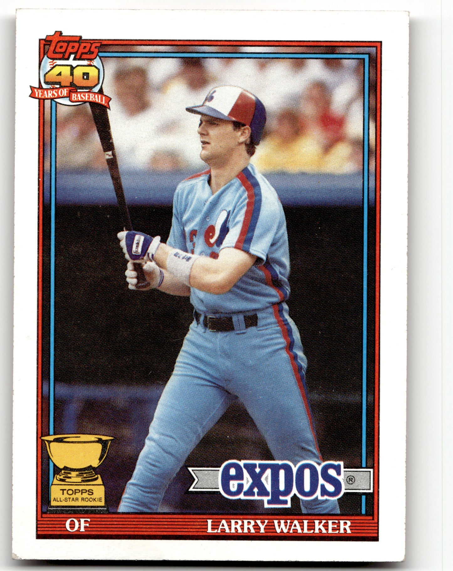 Larry Walker - #339 - 1991 Topps - Topps