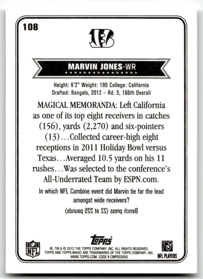 Marvin Jones - #108 - 2012 Topps Magic - Topps