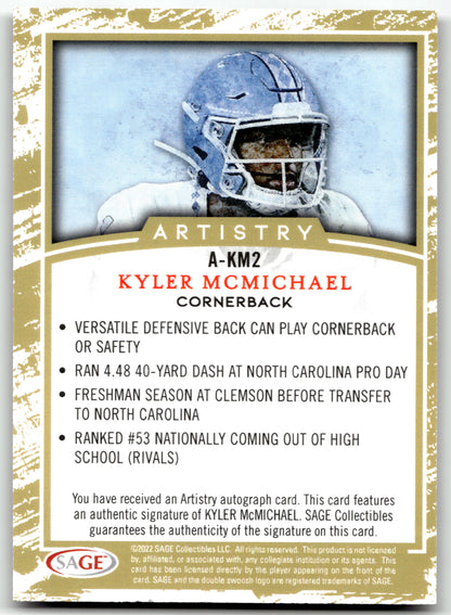 Kyler McMichael - #A-KM2 - 2022 SAGE Artistry - Sage