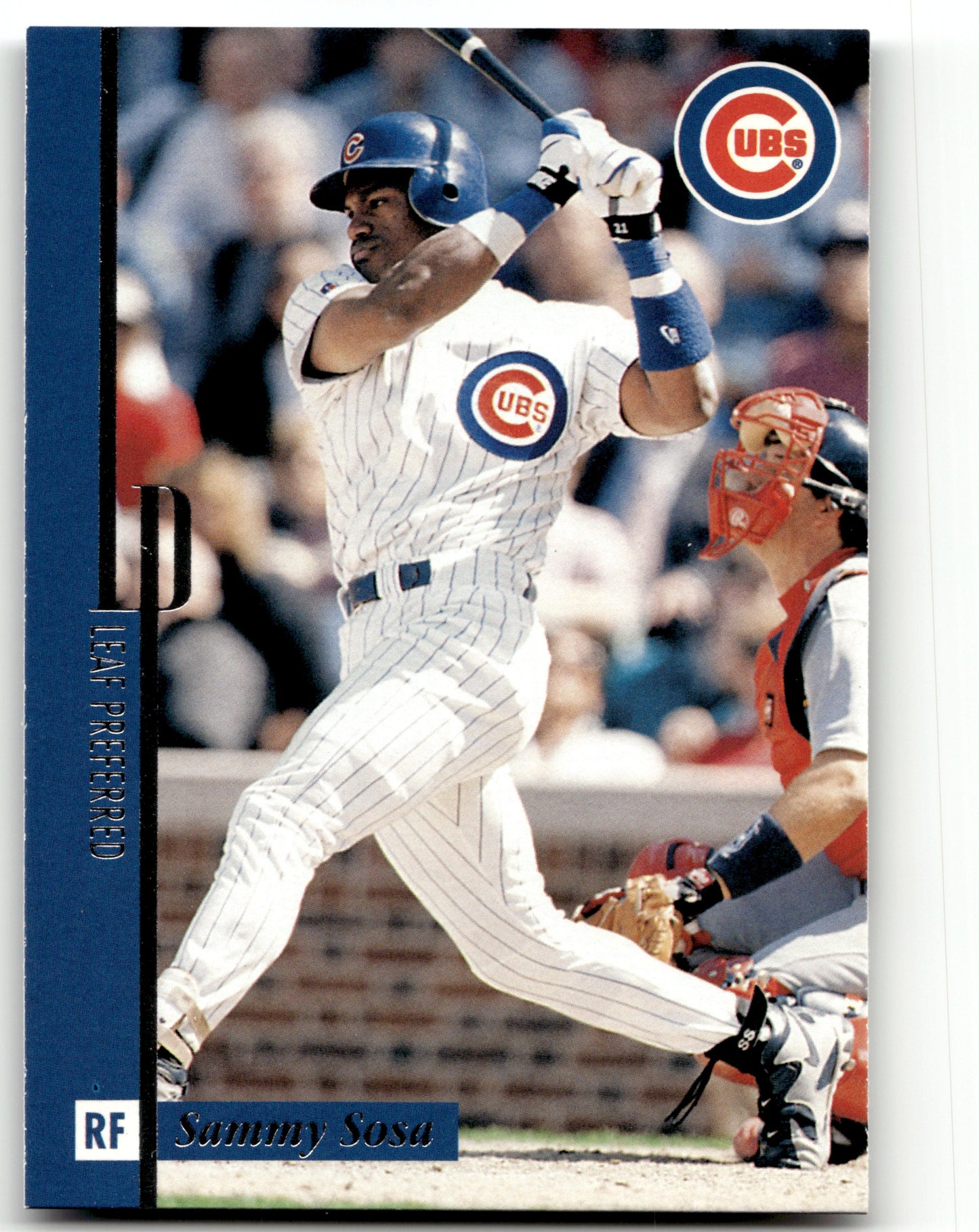 Sammy Sosa - #17 - 1996 Leaf Preferred - Leaf