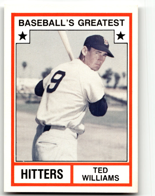 Ted Williams - #1 - 1982 TCMA Baseball's Greatest Hitters (White Backs) - TCMA