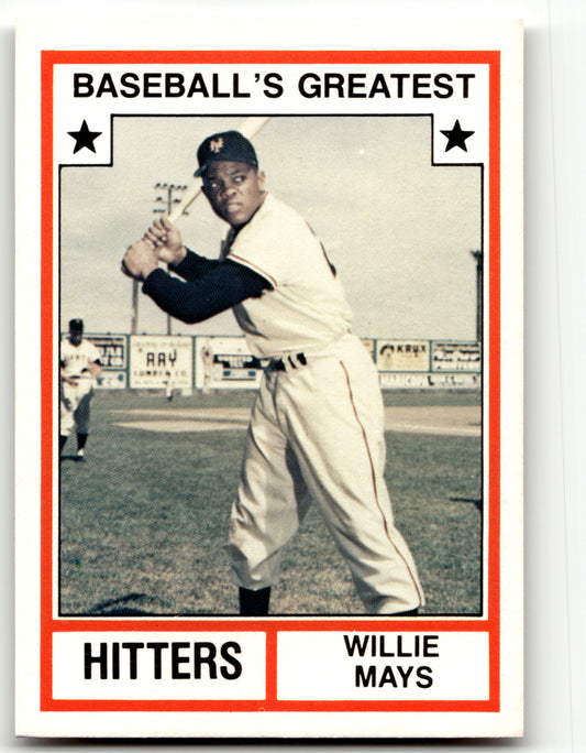 Willie Mays - #6 - 1987 TCMA 1982 Greatest Hitters - TCMA