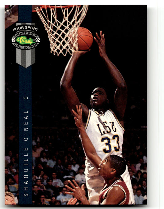 Shaquille O'Neal - #1 - 1992 Classic Four Sport -