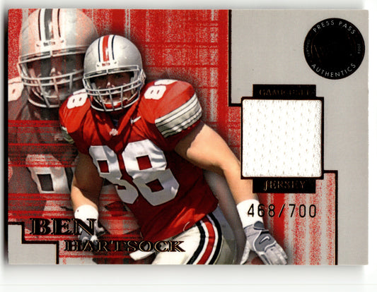 Ben Hartsock - #JC/BH - 2004 Press Pass SE -