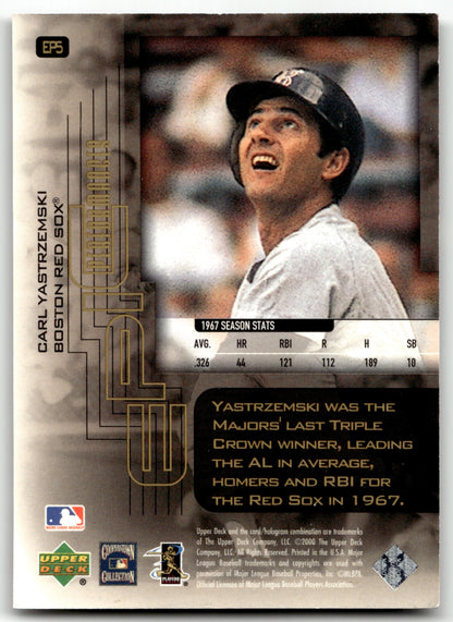 Carl Yastrzemski - #EP5 - 2000 Upper Deck Hitter's Club - Upper Deck