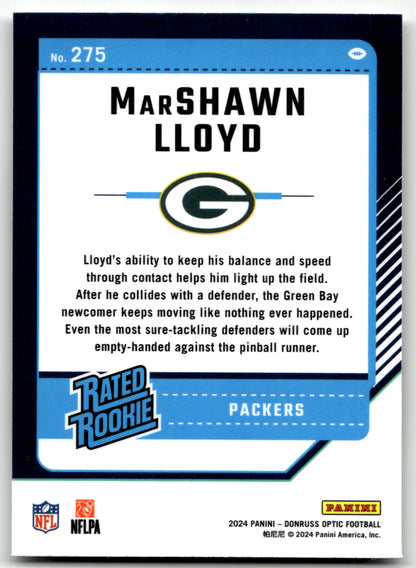 MarShawn Lloyd - #275 - 2024 Donruss Optic - Optic