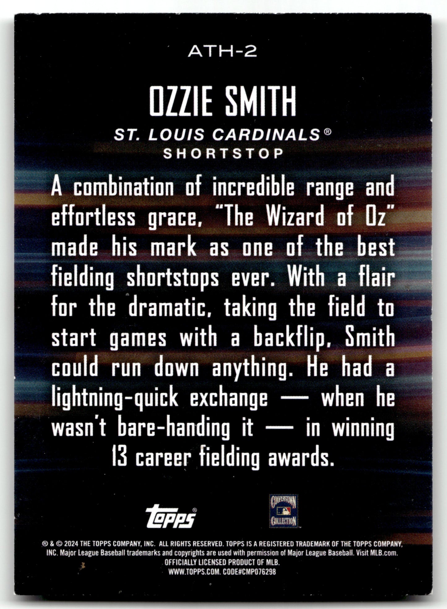 Ozzie Smith - #ATH-2 - 2024 Topps - Topps
