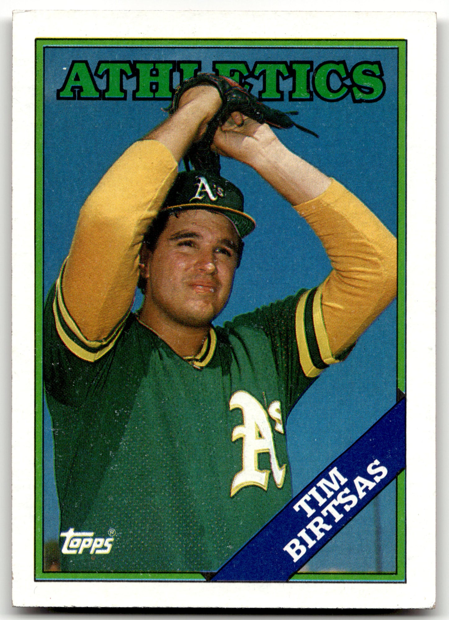 Tim Birtsas - #NNO - 1988 Topps Cloth Test Issue - Topps