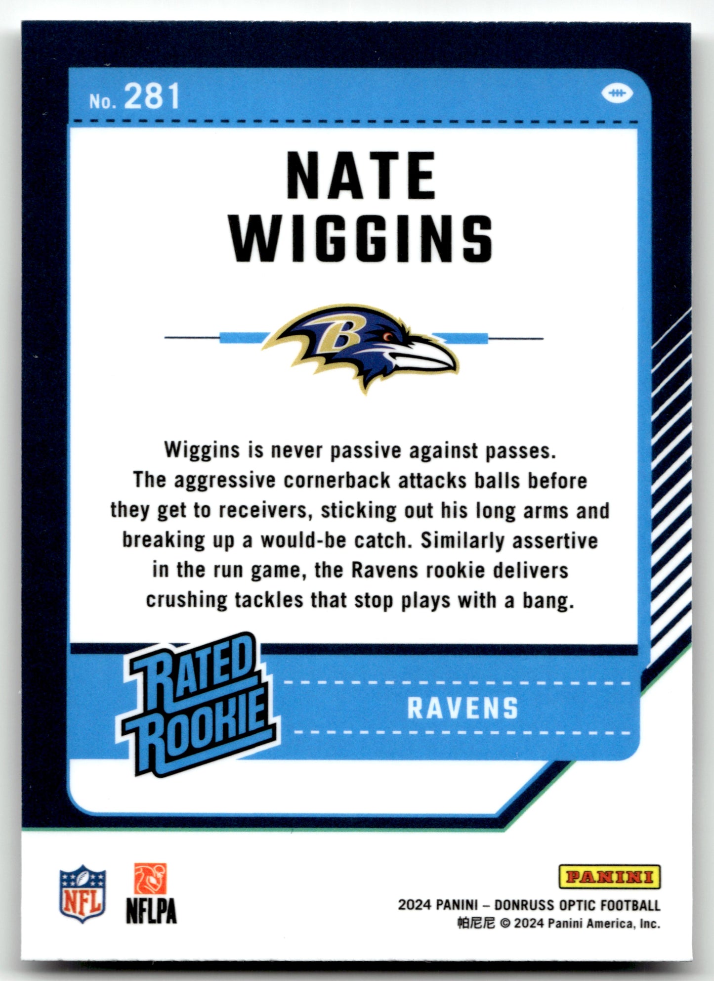 Nate Wiggins - #281 - 2024 Donruss Optic - Optic