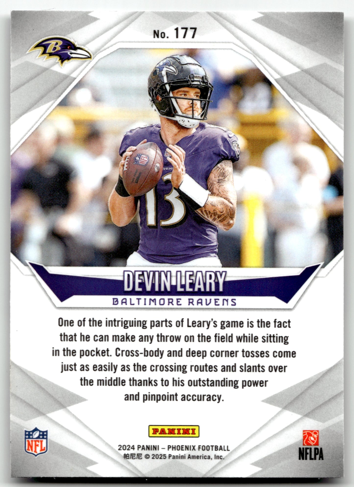 Devin Leary - #177 - 2024 Panini Phoenix - Panini