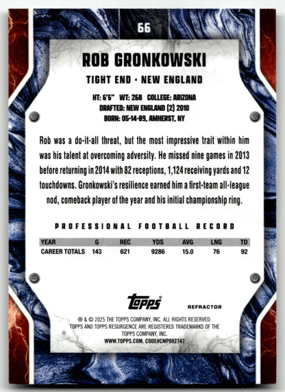 Rob Gronkowski - #66 - 2024 Topps Resurgence - Topps
