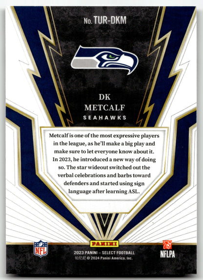 DK Metcalf - #TUR-DKM - 2023 Panini Select - Panini