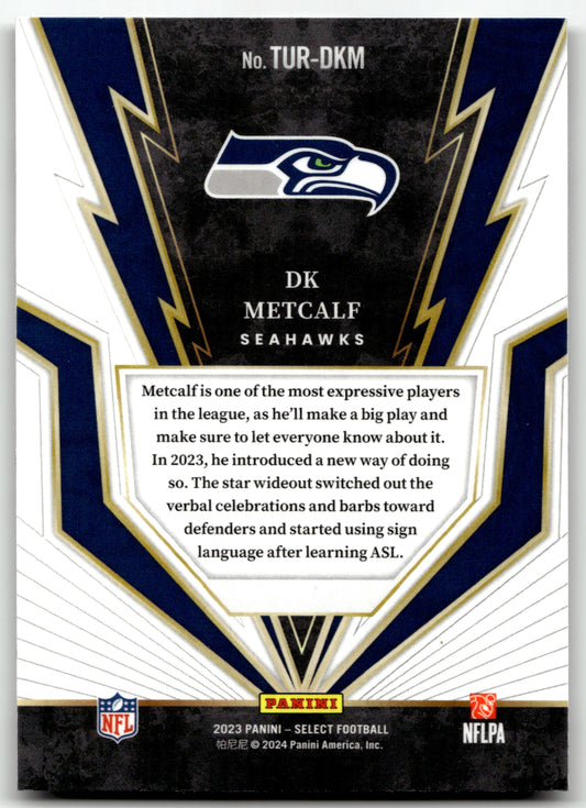 DK Metcalf - #TUR-DKM - 2023 Panini Select - Panini