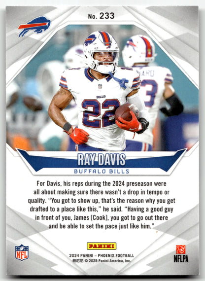 Ray Davis - #233 - 2024 Panini Phoenix - Panini