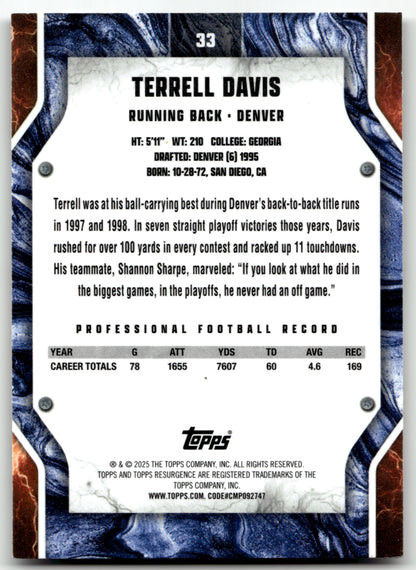 Terrell Davis - #33 - 2024 Topps Resurgence - Topps