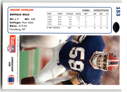 Shane Conlan - #153 - 1991 Upper Deck - Upper Deck