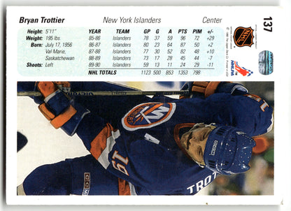 Bryan Trottier - #137 - 1990-91 Upper Deck French - Upper Deck