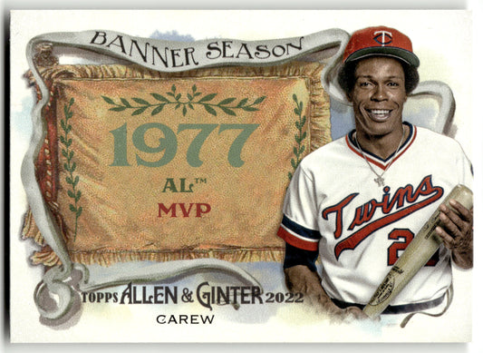 Rod Carew - #BS-13 - 2022 Topps Allen & Ginter - Topps