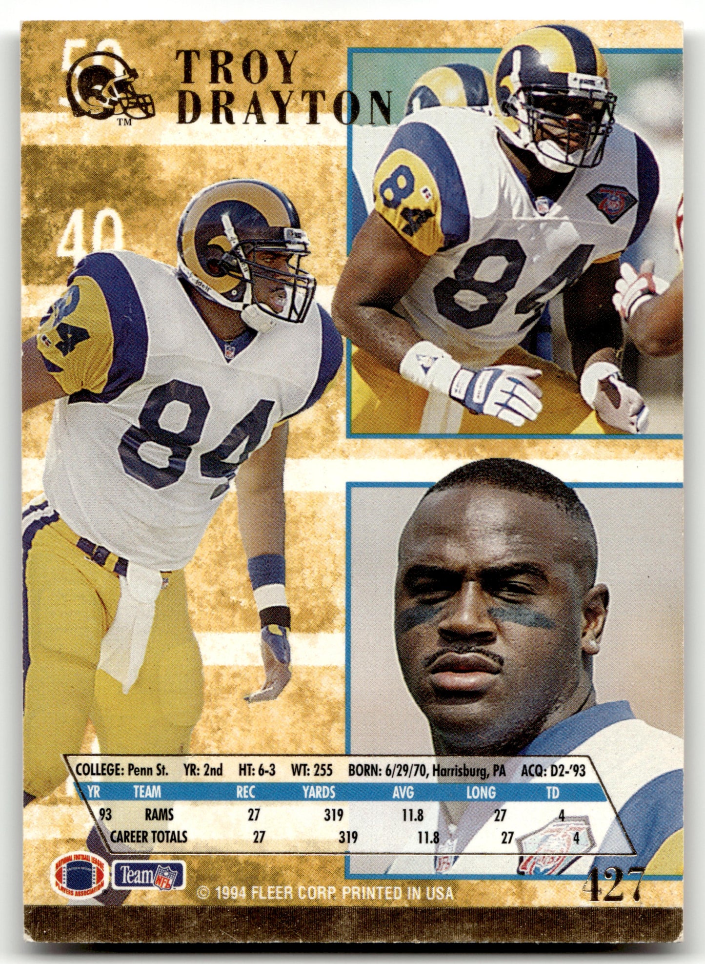 Troy Drayton - #427 - 1994 Ultra -