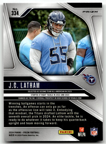 J.C. Latham - #334 - 2024 Panini Prizm - Panini