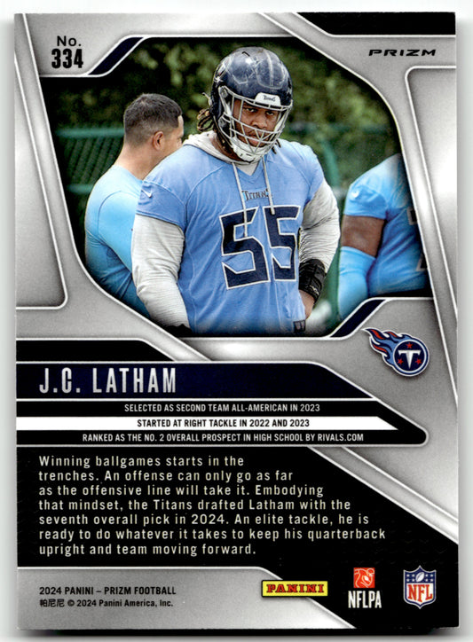J.C. Latham - #334 - 2024 Panini Prizm - Panini