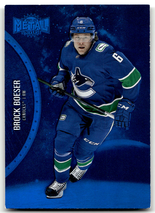 Brock Boeser - #53 - 2021-22 SkyBox Metal Universe -