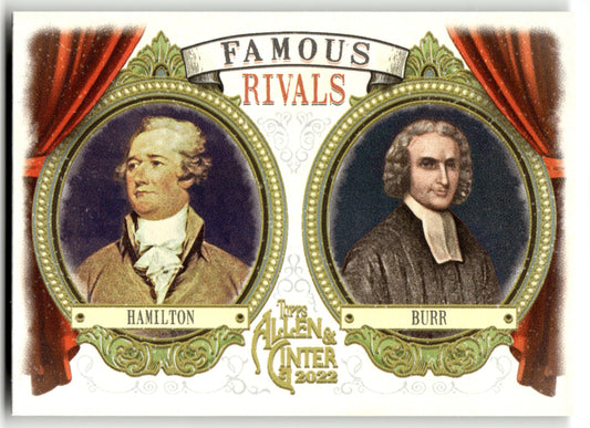 Alexander Hamilton / Aaron Burr - #FR-1 - 2022 Topps Allen & Ginter - Topps
