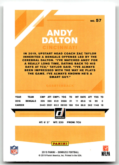 Andy Dalton - #57 - 2019 Donruss - Donruss