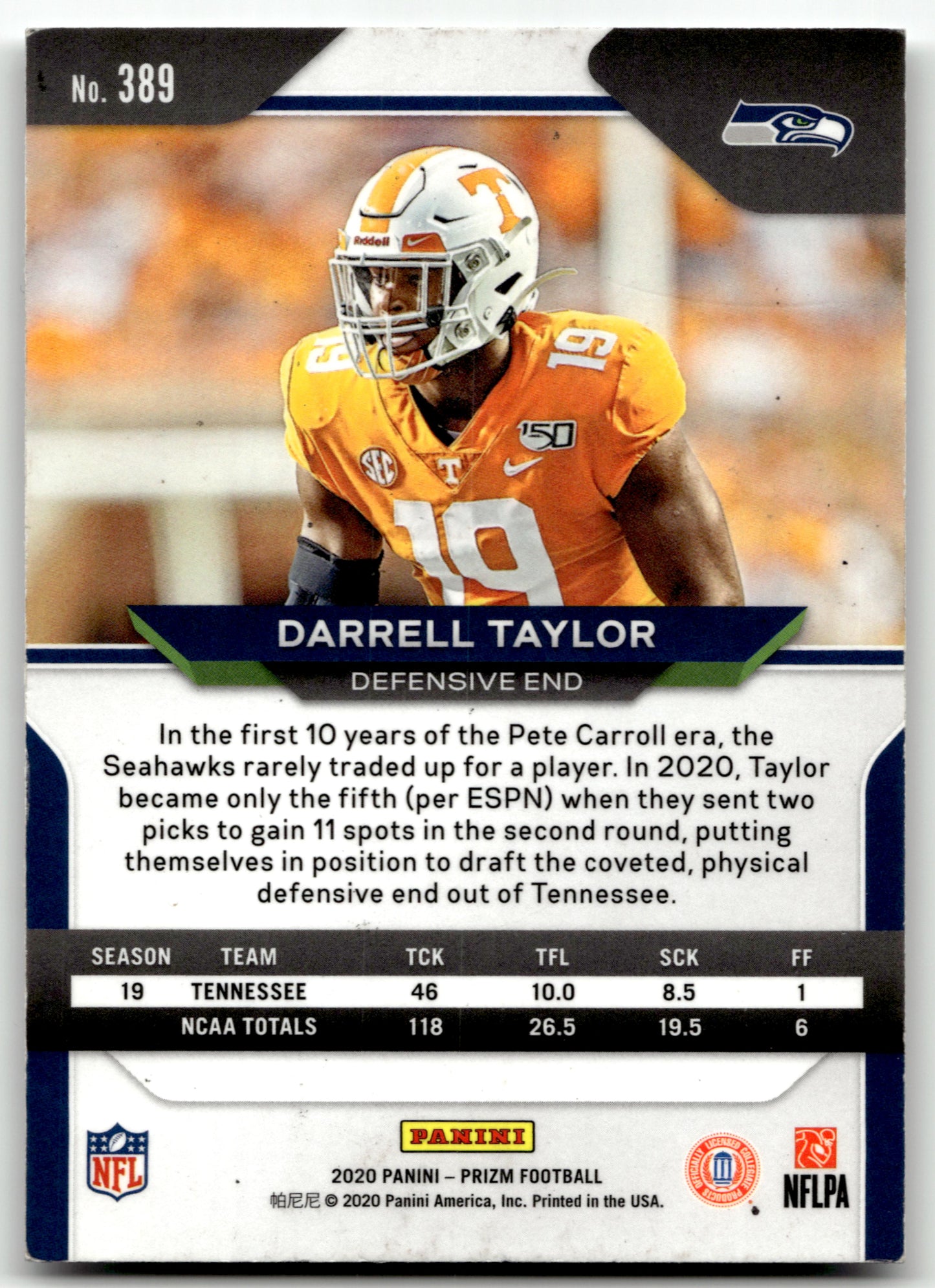 Darrell Taylor - #389 - 2020 Panini Prizm - Prizm