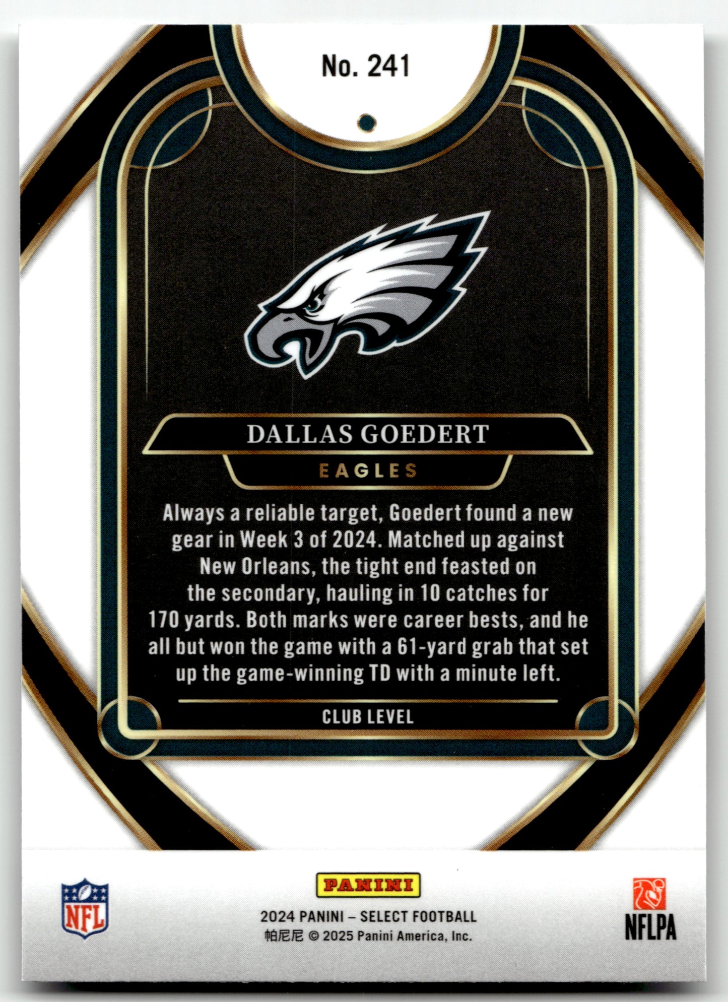 Dallas Goedert - #241 - 2024 Panini Select - Panini