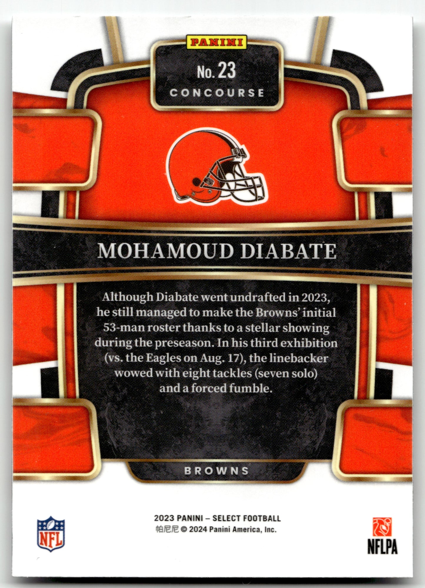 Mohamoud Diabate - #23 - 2023 Panini Select - Select