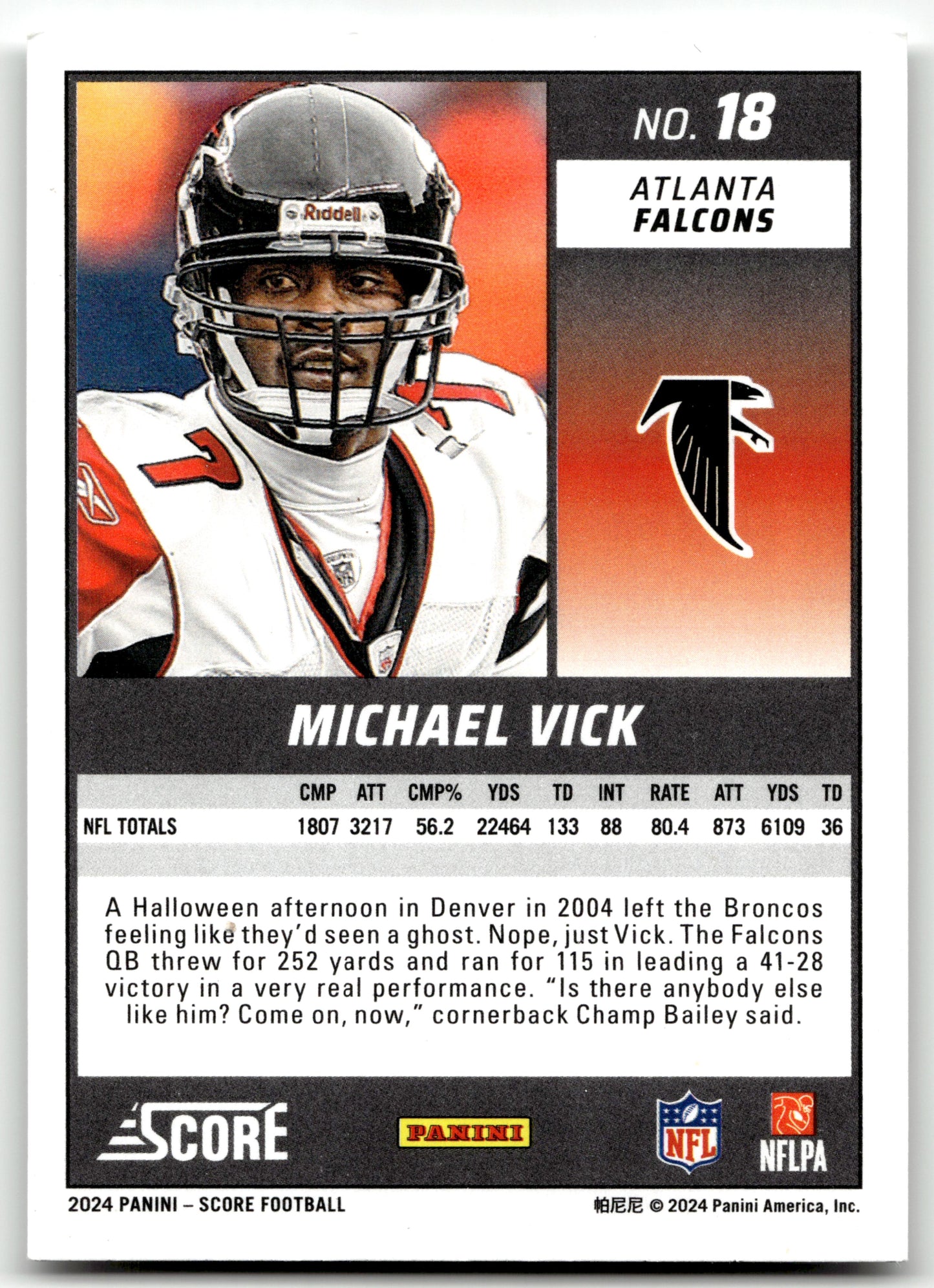 Michael Vick - #18 - 2024 Score - Score