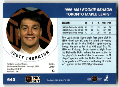 Scott Thornton - #640 - 1990-91 Pro Set -