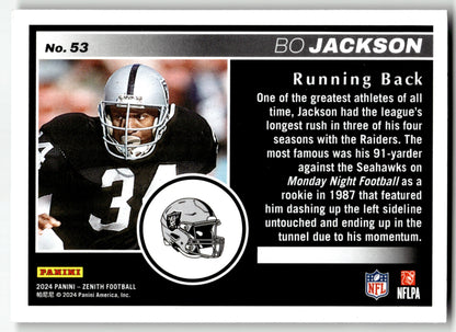 Bo Jackson - #53 - 2024 Panini Zenith - Panini