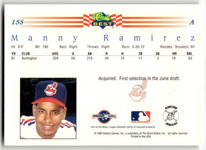 Manny Ramirez - #155 - 1992 Classic Best -
