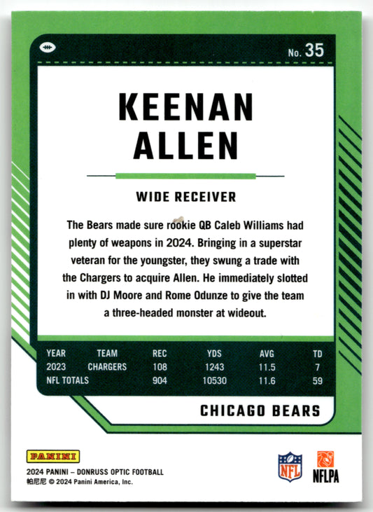 Keenan Allen - #35 - 2024 Donruss Optic - Optic