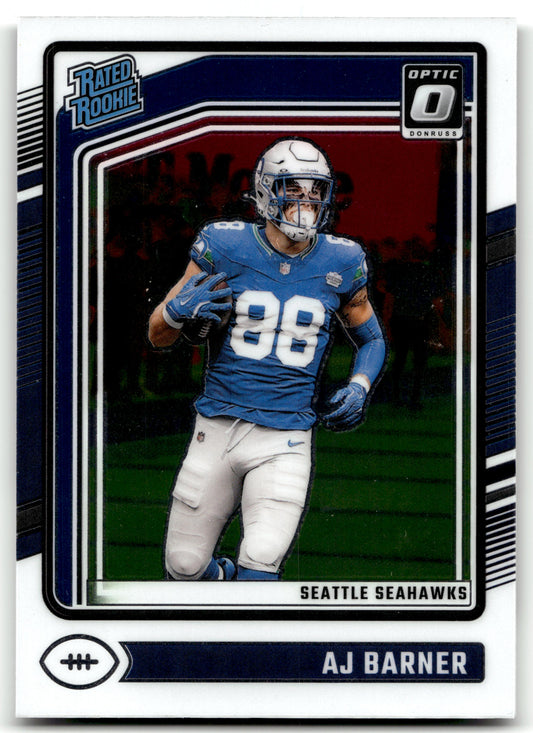 AJ Barner - #204 - 2024 Donruss Optic - Optic
