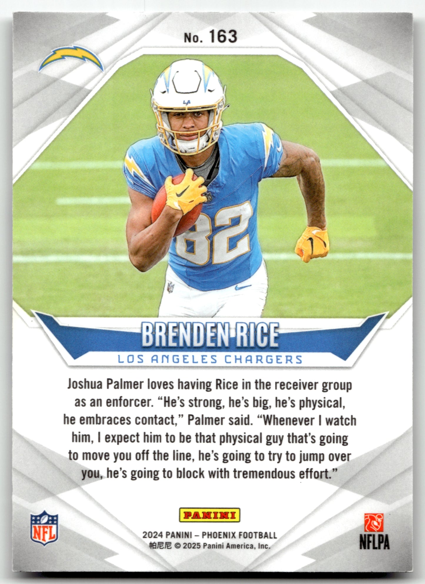 Brenden Rice - #163 - 2024 Panini Phoenix - Panini