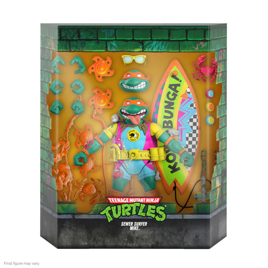 TMNT Teenage Mutant Ninja Turtles Sewer Surfer Mike Super7 ULTIMATES Wave 5