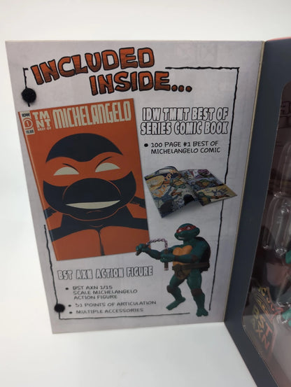 Teenage Mutant Ninja Turtles - Michelangelo - Comic Book & Action Figure BST AXN