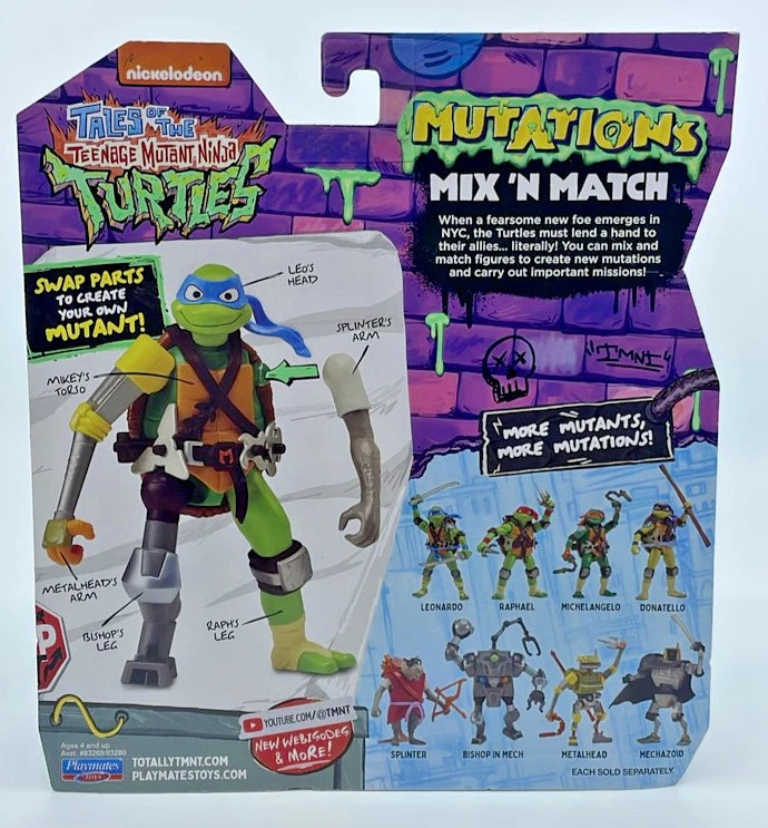 TMNT Mutations Mix N Match Raphael Figure with Figure Protector