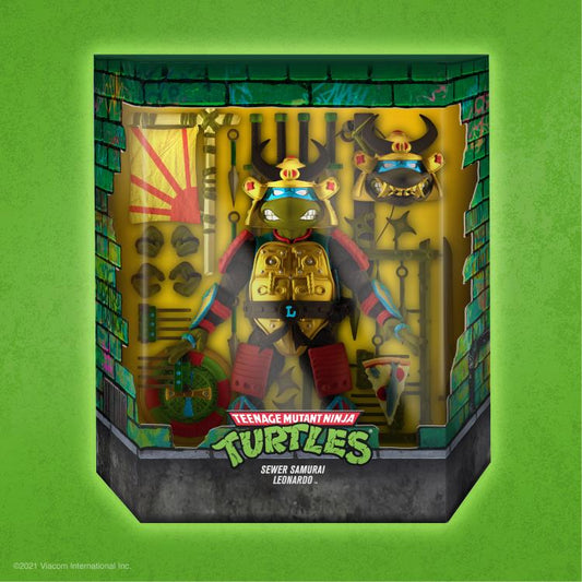 TMNT Teenage Mutant Ninja Turtles Sewer Samurai Leonardo Super7 ULTIMATES Wave 5